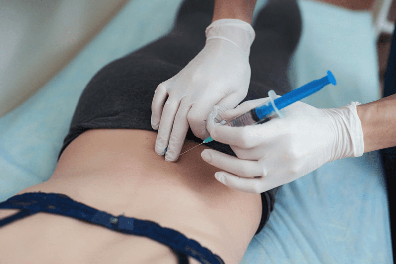 blocaj în osteocondroza lombară